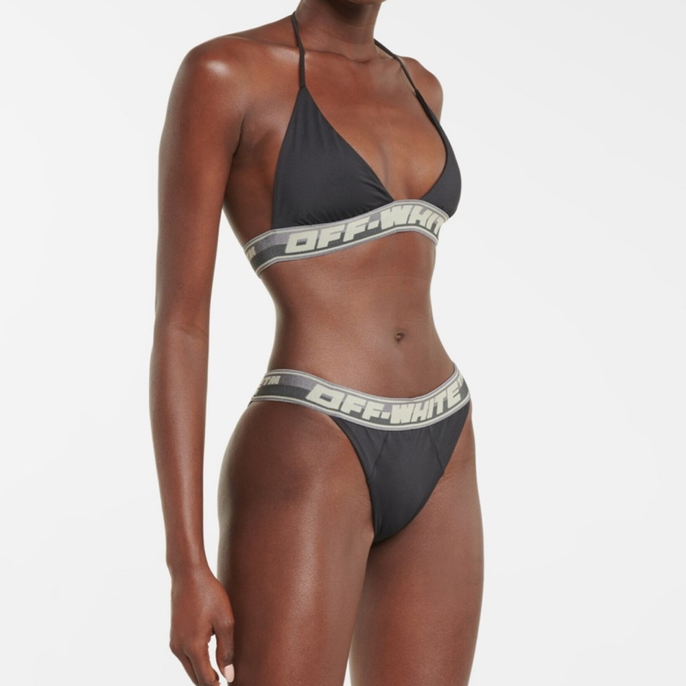 Off-White Logo Black Triangle Bikini
